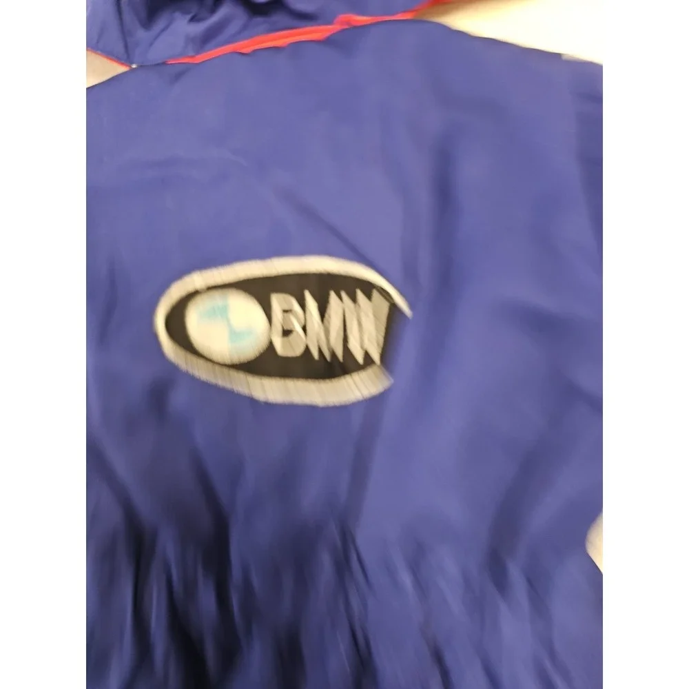 Tootsie Roll Vintage  Kids Racing Puffer Jumpsuit Boys Blue/Red Size 3T Hooded - Picture 6 of 6